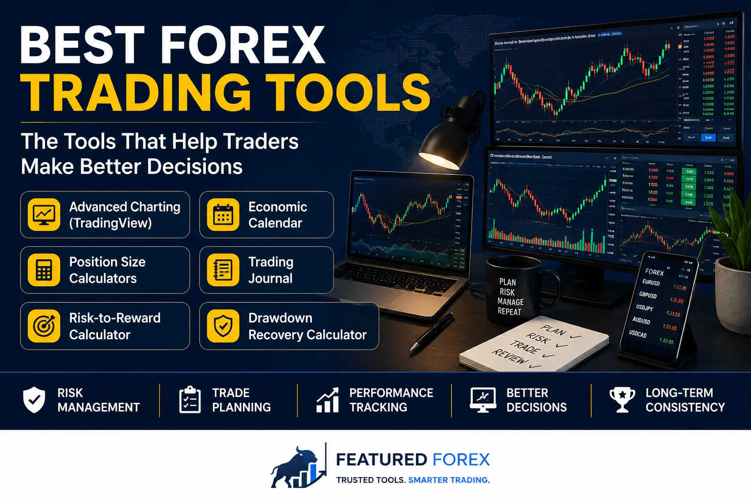 Forex trading journal and risk planning tools